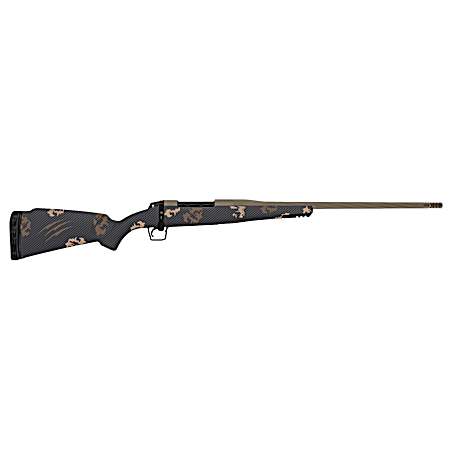 Fierce Firearms TWROG7PRC20BRS Twisted Rogue 7mm PRC 20 Smoked Bronze Cerakote Steel Threaded Barrel, Drilled & Tapped Steel Receiver LR Negative Comb, Sonora Ambush Camo Carbon Fiber Stock