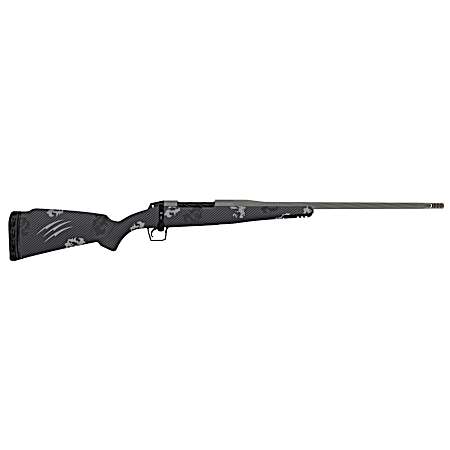 Fierce Firearms TWROG7PRC20GP Twisted Rogue 7mm PRC 20 Tungsten Cerakote Steel Threaded Barrel, Drilled & Tapped Steel Receiver, LR Negative Comb Phantom Camo Carbon Fiber Stock