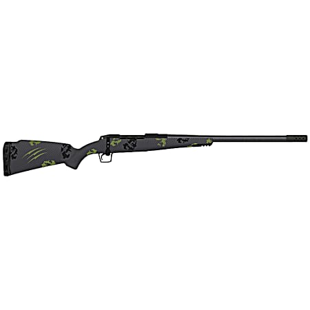 Fierce Firearms TWTROG308WIN20BF Twisted TI Rogue 308 Win 20 Black Cerakote Steel Threaded Barrel, Drilled & Tapped Titanium Receiver, LR Negative Comb Forest Camo Carbon Fiber Stock