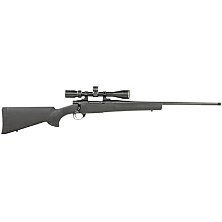 Howa HGP265B M1500 Gamepro Gen2 6.5 Creedmoor 5+1 22 Threaded Barrel, Blued Metal Finish, Black Fixed Hogue Pillar-Bedded Overmolded Stock, Includes 4-12x40mm Scope
