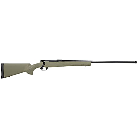 Howa HGR7MMPRCG M1500 Hogue Full Size 7mm PRC 5+1 24 Blued Steel Barrel, Blued Drilled & Tapped Stainless Steel Receiver, Hogue OverMolded Green Synthetic Stock, Right Hand
