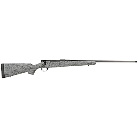 Howa HHS43331 M1500 HS Precision 300 Win Mag 3+1 24 Blued Threaded Barrel/Rec, Gray with Black Webbed HS Precision Stock