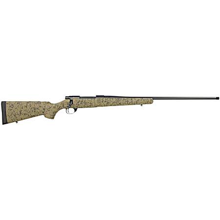 Howa HHS43333 M1500 HS Precision 300 Win Mag 3+1 24 Blued Threaded Barrel/Rec, Green with Black Webbed HS Precision Stock