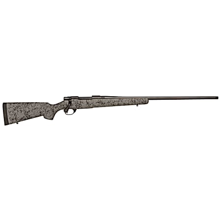 Howa HHS45531 M1500 HS Precision 6.5 PRC 3+1 24 Threaded Barrel, Black Steel Receiver, Gray w/Black Webbing HS Precision Synthetic Stock