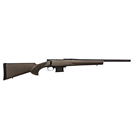 Howa HMACF6ARCGYTH 1500 Mini Action 6mm ARC 20 Black Carbon Fiber Threaded Barrel, Black Drilled & Tapped Steel Receiver, Fixed HTI Green Synthetic Stock