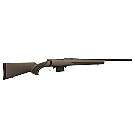 Howa HMACF65GYTH 1500 Mini Action 6.5 Grendel 20 Black Carbon Fiber Threaded Barrel, Black Drilled & Tapped Steel Receiver, Fixed HTI Green Synthetic Stock