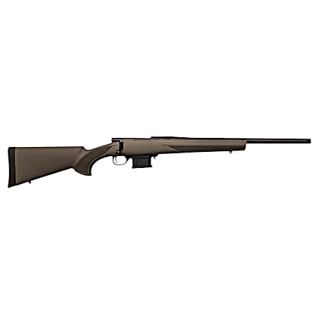 Howa HMA6ARCGYTH 1500 Mini Action Youth 6mm ARC 22 Black Steel Threaded Barrel, Black Drilled & Tapped Steel Receiver, Fixed HTI Green Synthetic Stock