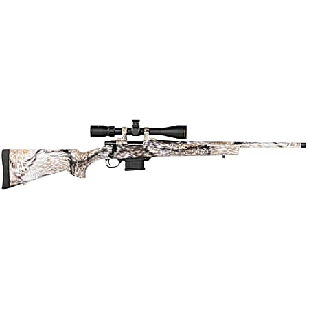 Howa HMA60804FY M1500 Mini Action Full Size 6 ARC 5+1 20 Yote Camo Dip Threaded Barrel, Steel Receiver Drilled & Tapped, Fixed HTI Yote Synthetic Stock, Nikko Stirling GamePro 4-12x40mm