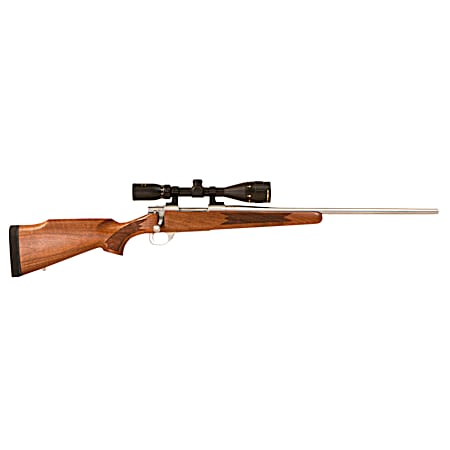 Howa HWH308TS M1500 Standard Hunter 308 Win 5+1 22 Stainless Steel Threaded Barrel, Stainless Steel Receiver, Fixed Walnut Stock, *Scope Not Included*