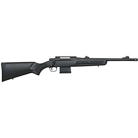 Mossberg 27738 MVP Patrol Full Size 308 Win/7.62 NATO 10+1 16.25 Blued Threaded Bull Barrel, Blued Stainless Steel Receiver w/Picatinny Rail, Black Fixed Synthetic Stock, Right Hand