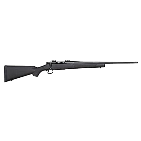 Mossberg 27851 Patriot  Full Size 7mm-08 Rem 4+1 22 Matte Blued Fluted Barrel, Drilled & Tapped Matte Blued Stainless Steel Receiver, Black Fixed Synthetic Stock, Right Hand