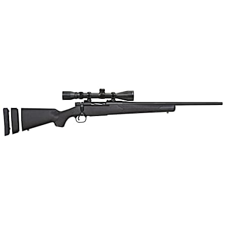 Mossberg 27867 Patriot Super Bantam 308 Win Caliber with 5+1 Capacity, 20 Fluted Barrel, Matte Blued Metal Finish & Black Synthetic Stock Right Hand (Youth) Includes 3-9x40mm Scope