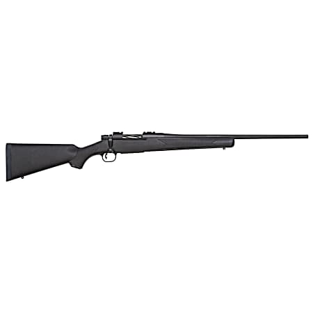 Mossberg 27909 Patriot  Full Size 6.5 Creedmoor 5+1 22 Matte Blued Fluted Barrel, Matte Blued Stainless Steel Receiver Drilled & Tapped, Black Fixed Synthetic Stock, Right Hand