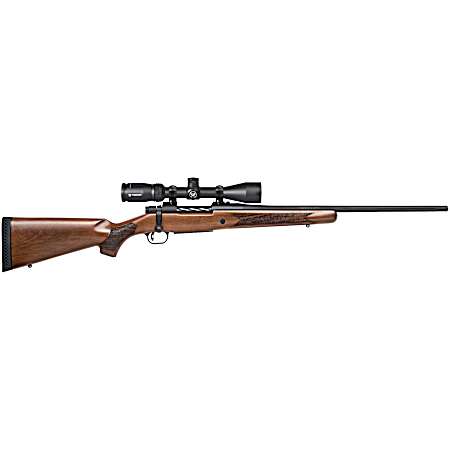 Mossberg 27941 Patriot  270 Win Caliber with 5+1 Capacity, 22 Fluted Barrel, Matte Blued Metal Finish & Walnut Stock Right Hand (Full Size) Includes Vortex Crossfire II 3-9x40mm Scope