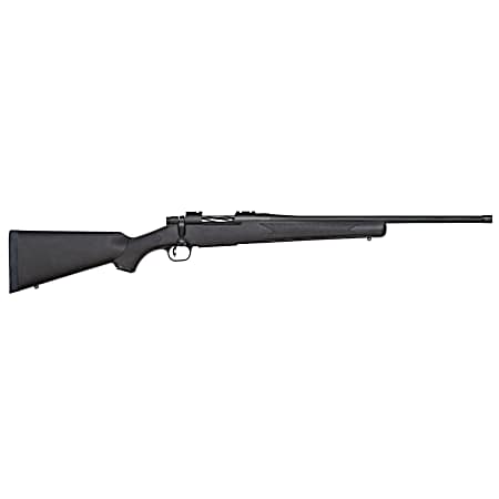 Mossberg 28013 Patriot  Full Size 450 Bushmaster 4+1 20 Matte Blued Fluted Threaded Barrel, Drilled & Tapped Matte Blued Stainless Steel Receiver, Black Fixed Synthetic Stock, Right Hand