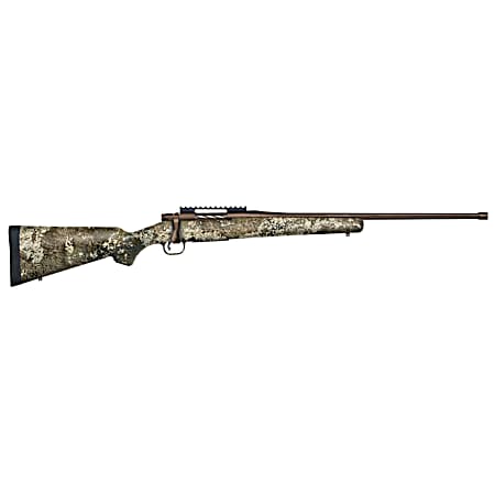 Mossberg 28044 Patriot Predator 243 Win 5+1 22 Patriot Brown Cerakote 4.49 Fluted Barrel Patriot Brown Cerakote Steel TrueTimber Strata Right Hand
