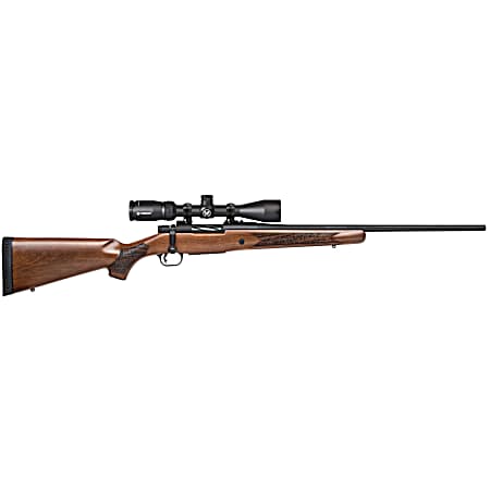 Mossberg 28058 Patriot  7mm-08 Rem Caliber with 5+1 Capacity, 22 Fluted Barrel, Matte Blued Metal Finish & Walnut Stock Right Hand (Full Size) Includes Vortex Crossfire II 3-9x40mm Scope