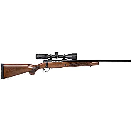 Mossberg 28059 Patriot  25-06 Rem Caliber with 5+1 Capacity, 22 Fluted Barrel, Matte Blued Metal Finish & Walnut Stock Right Hand (Full Size) Includes Vortex Crossfire II 3-9x40mm Scope