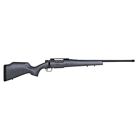 Mossberg 28101 Patriot Long Range Hunter 308 Win Caliber with 5+1 Capacity, 22 Barrel, Threaded/Fluted Matte Blued Metal Finish & Sniper Gray Fixed Monte Carlo Stock Right Hand (Full Size)