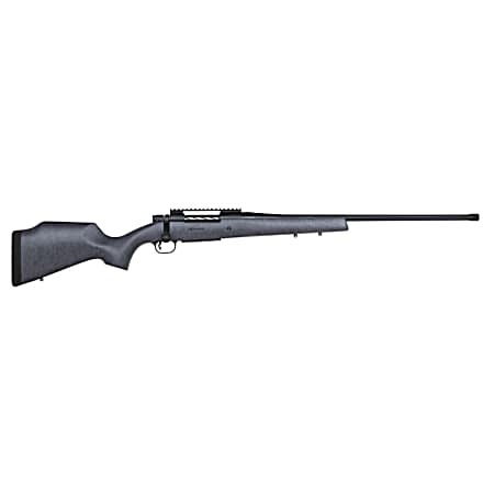 Mossberg 28102 Patriot Long Range Hunter 300 Win Mag Caliber with 3+1 Capacity, 24 Threaded/Fluted Barrel, Matte Blued Metal Finish & Sniper Gray Fixed Monte Carlo Stock Right Hand (Full Size)