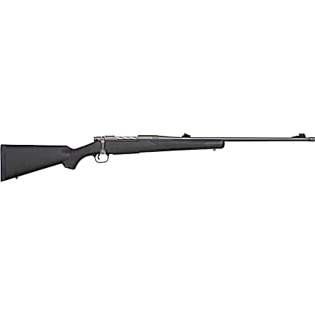 Mossberg 28136 Patriot  Full Size 338 Win Mag 3+1 24 Stainless Cerakote Threaded Barrel, Drilled & Tapped Cerakote Stainless Steel Receiver, Black Fixed Synthetic Stock, Right Hand