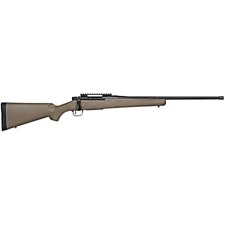 Mossberg 28255 Patriot Predator Full Size 350 Legend 4+1 20 Matte Blued Fluted Threaded Barrel, Matte Blued Picatinny Rail Receiver, Fixed Flat Dark Earth Synthetic Stock