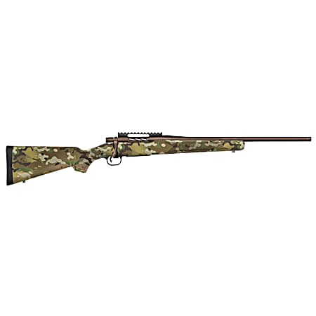 Mossberg 28282 Patriot  Compact 6.5 PRC 4+1 20 Patriot Brown Cerakote Threaded Bull Barrel, Patriot Brown Cerakote Steel Receiver w/Picatinny Rail, MultiCam Fixed Synthetic Stock