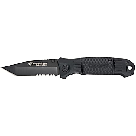 Extreme Ops Drop Point Tanto Serrated Knife