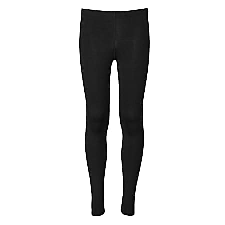 Kids' Black Active Stretch Baselayer Pants