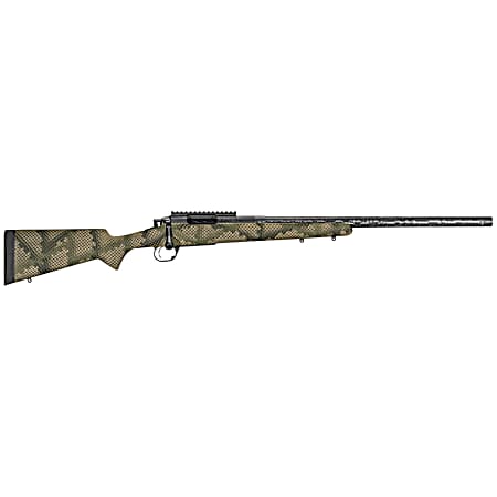 Proof Research 118450 Glacier TI 308 Win 4+1 20 Carbon Fiber Match Grade Threaded Barrel, Black Cerakote Titanium Receivern w/Picatinny Rail, Fixed PROOF Hunter TFDE Carbon Fiber Stock