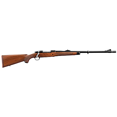 Ruger 37185 Hawkeye African Full Size 416 Ruger 3+1 23 Satin Blued Threaded Barrel, Receiver w/Integral Scope Mount, American Walnut Fixed Stock, Right Hand