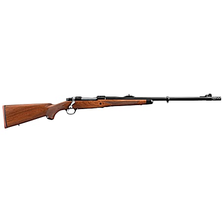 Ruger 37186 Hawkeye African Full Size 375 Ruger 3+1 23 Satin Blued Threaded Barrel, Satin Blued Steel Receiver w/Integral Scope Mount, American Walnut Stock, Right Hand
