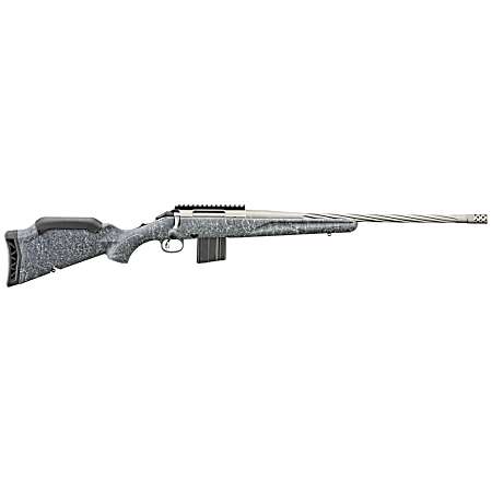 Ruger 46911 American Gen II Full Size 6.5 Grendel 10+1 20 Cobalt Cerakote Threaded Barrel, Picatinny Rail Steel Receiver, Gray Splatter Adjustable Synthetic Stock