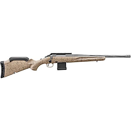 Ruger 46919 American Ranch Gen II 223 Rem/5.56 NATO 10+1 16.10 Cobalt Cerakote Spiral Threaded Barrel, Picatinny Rail Steel Receiver, Flat Dark Earth Splatter Adjustable Synthetic Stock
