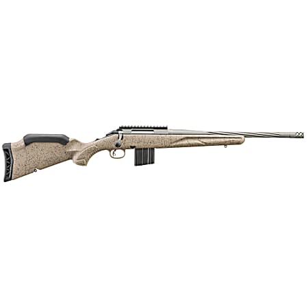 Ruger 46925 American Ranch Gen II Full Size 22 ARC 10+1 16.10 Cobalt Cerakote Threaded Barrel, Picatinny Rail Steel Receiver, Flat Dark Earth Splatter Adjustable Synthetic Stock