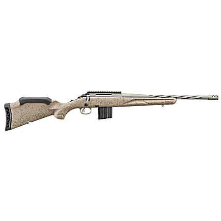 Ruger 46926 American Ranch Gen II Full Size 6mm ARC 10+1 16.10 Cobalt Cerakote Threaded Barrel, Picatinny Rail Steel Receiver, Flat Dark Earth Splatter Adjustable Synthetic Stock