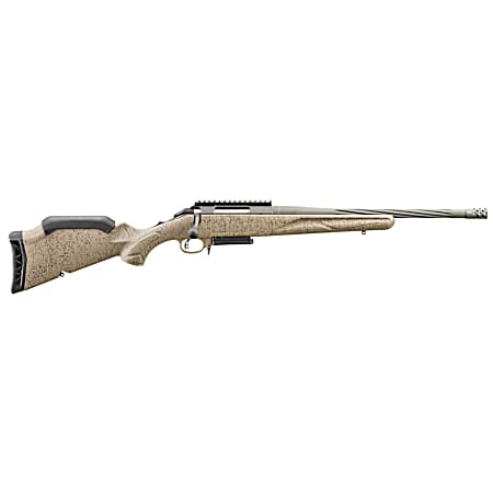 Ruger 46929 American Ranch Gen II Full Size 308 Win 3+1 16.10 Cobalt Cerakote Spiral Threaded Barrel, Picatinny Rail Steel Receiver, Flat Dark Earth Splatter Adj Comb Synthetic Stock