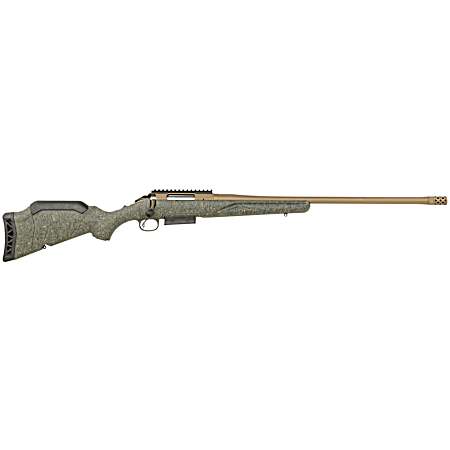 Ruger 46937 American Predator Gen II Full Size 400 Legend 5+1 22 Burnt Bronze Cerakote Threaded Barrel, Picatinny Rail Steel Receiver, Green Splatter Adjustable Synthetic Stock