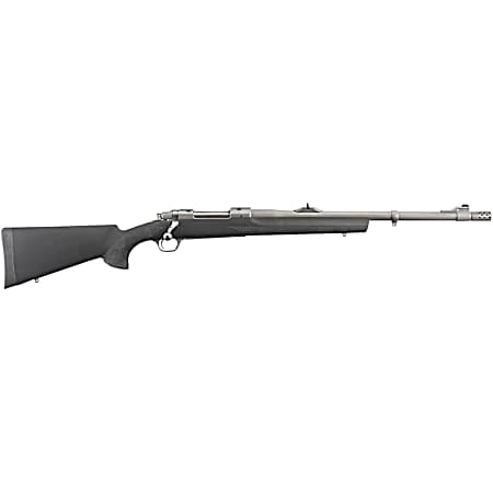Ruger 57102 Hawkeye Alaskan Full Size 300 Win Mag 3+1 20 Matte Stainless Steel Threaded Barrel, Integral Scope Mounts Stainless Steel Receiver, Black Hogue OverMolded Synthetic Stock