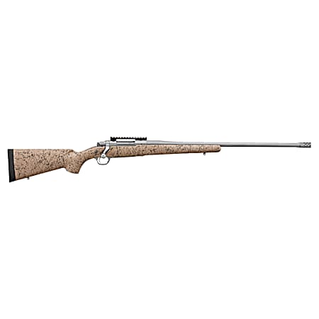 Ruger 57152 Hawkeye FTW Hunter Full Size 6.5 Creedmoor 4+1 Matte Stainless Steel Threaded Barrel, Picatinny Rail Stainless Steel Receiver, Speckled Tan/Black HS Precision Synthetic Stock