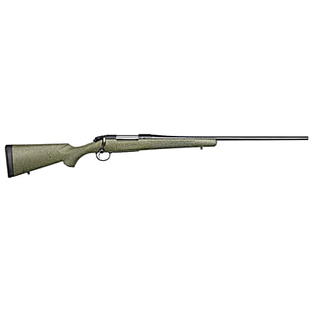 Bergara Rifles B14LM1013C B-14 Hunter 7mm PRC 3+1, 22 Graphite Black Cerakote #4 Tapered Steel Barrel, Graphite Black Cerakote Steel Receiver, Green Speckled Fixed w/SoftTouch Synthetic Stock