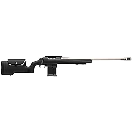 Browning 036094218 X-Bolt 2 Target Max 308 Win 10+1 24 Satin Gray Fluted Threaded Barrel, Matte Blued Picatinny Rail Steel Receiver, Picatinny Rail Forend, Adj Comb & LOP Black Composite Stock