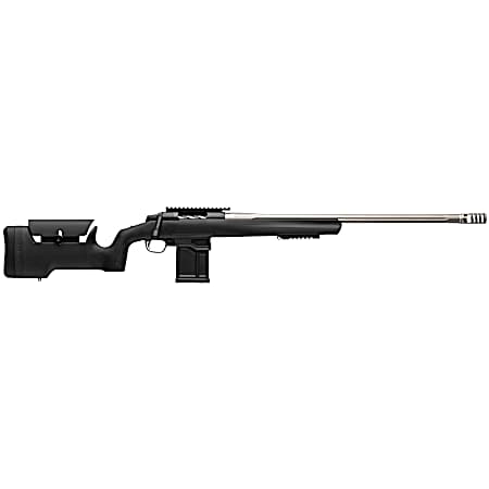 Browning 036094229 X-Bolt 2 Target Max 300 Win Mag 5+1 26 Satin Gray Fluted Threaded Barrel, Matte Blued Picatinny Rail Steel Receiver, Picatinny Rail Forend, Adj Comb & LOP Black Composite Stock