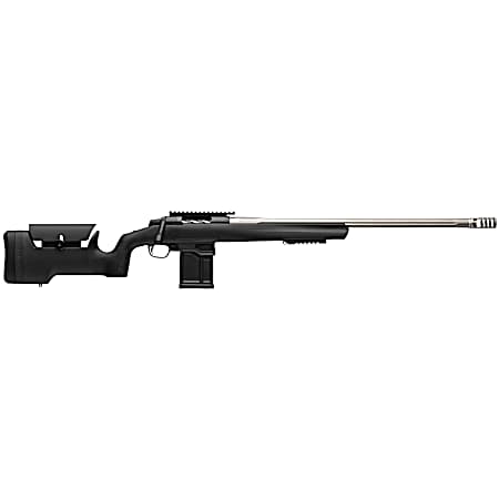 Browning 036094297 X-Bolt 2 Target Max 300 PRC 5+1 26 Satin Gray Fluted Threaded Barrel, Matte Blued Picatinny Rail Steel Receiver, Picatinny Rail Forend, Adj Comb & LOP Black Composite Stock