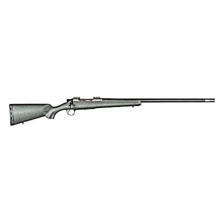Christensen Arms CA10268315332 Summit TI  Full Size 7mm Rem Mag 3+1, 26 Natural Titanium Steel Threaded Barrel, Natural Titanium Aluminum Receiver, Green w/Black Webbing Fixed Sporter Stock