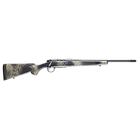 Bergara Rifles B14LM5113 B-14 Wilderness Ridge 7mm PRC 3+1 22 Threaded, Sniper Gray Cerakote Barrel/Rec, SoftTouch Woodland Camo Synthetic Stock, Omni Muzzle Brake