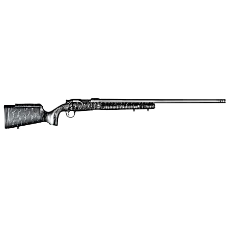 Christensen Arms 8010200100 Mesa Long Range 6.5 Creedmoor 4+1 26 Threaded Barrel, Tungsten Gray Cerakote, Black with Gray Webbing Stock