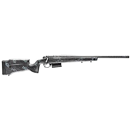 Bergara Rifles B14LM751CF B-14 Crest 300 Win Mag 5+1 22 Sniper Gray Cerakote #5 Contour Threaded Barrel, Sniper Gray Cerakote Steel Receiver, Black & Gray Sponge Fixed Carbon Fiber Stock