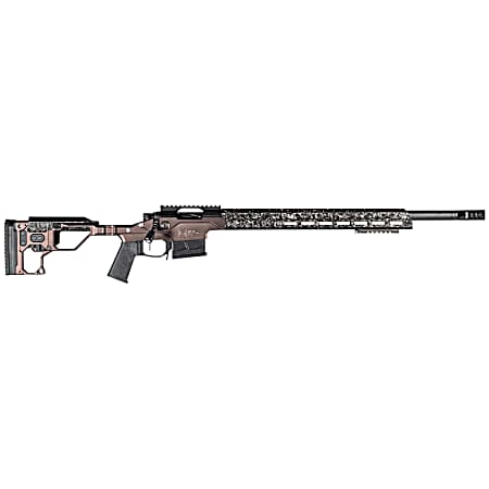Christensen Arms 8010310700 Modern Precision  7mm PRC 26 Threaded Carbon Fiber Barrel 5+1, Black Nitride Finish, Desert Brown Anodized Folding Stock, Polymer Grip