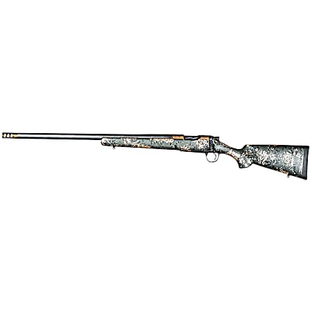 Christensen Arms 8010621300 Ridgeline FFT 300 Win Mag 3+1 22 Carbon Fiber/Threaded Barrel, Burnt Bronze Cerakote, Green with Black/Tan Accents Stock, Left Hand